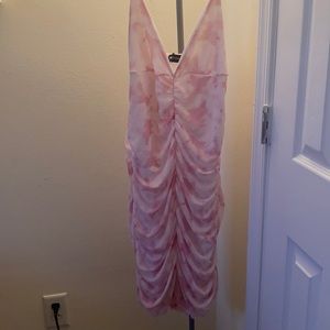 Pink dress from Saweetie x prettylittlething collection